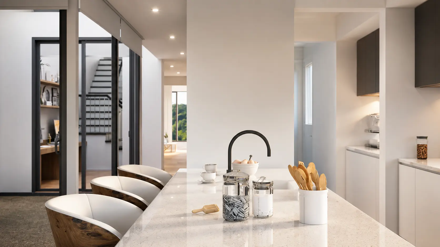 Kitchen Dining Table 3D render