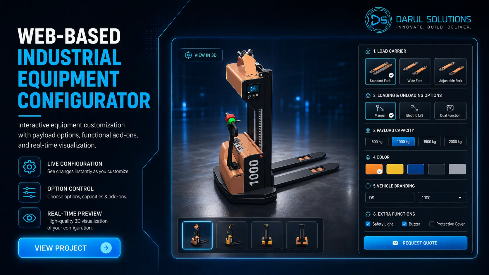 Industrial Forklift Configurator