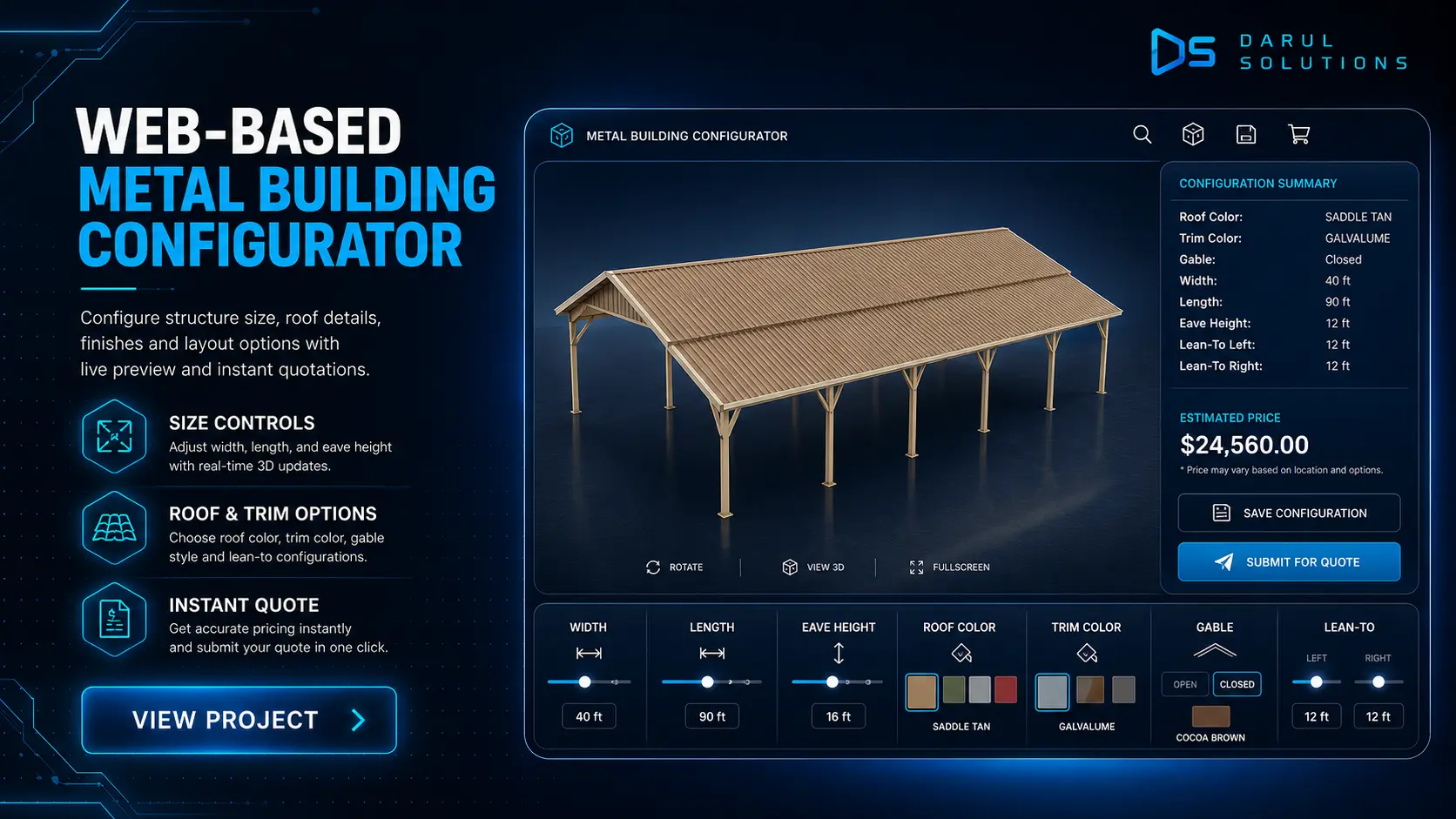 Metal Building Configurator